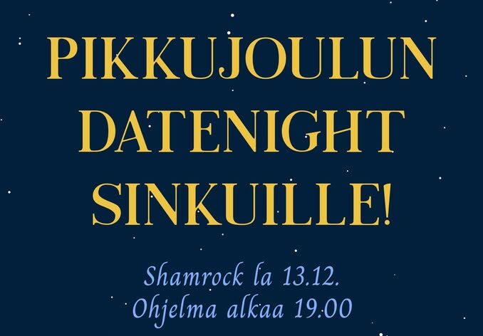 Featured image for “DATENIGHT SINKUILLE LA 13.12. klo 19”
